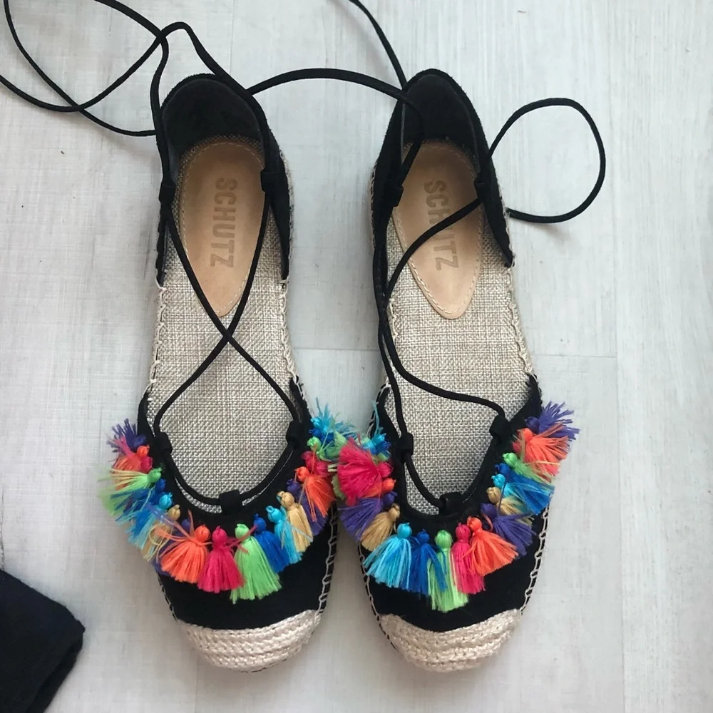 SCHUTZ ❤️‍🔥 TASSEL ESPADRILLES NWT SIZE 5